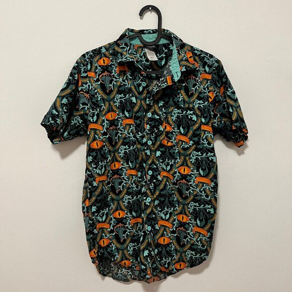 The Lord of the Rings Eye of Sauron Woven Button-Up - BoxLunch Exclusive - Picture 1 of 4